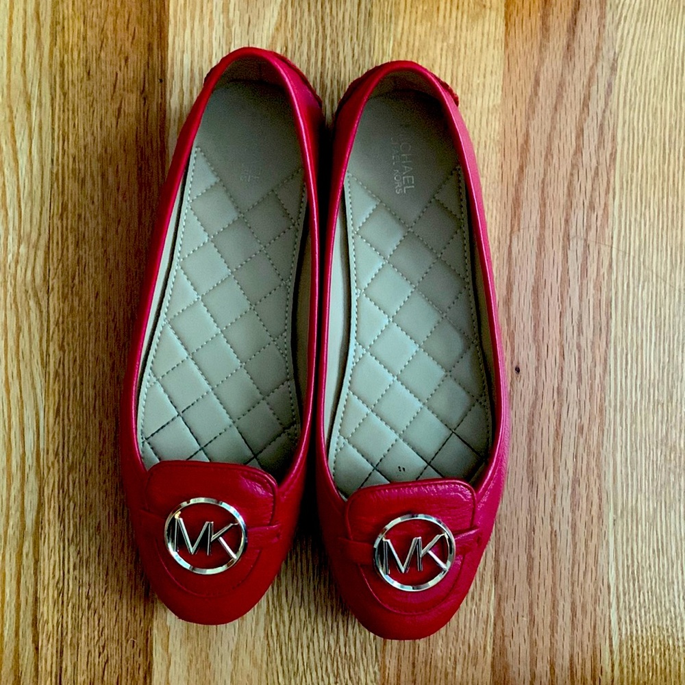 Michael Kors cherry red flats